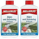 MELLERUD Algen- und Grünbelag-Entferner 1 | 2 | 4 Liter Konzentrat Reiniger (2 Stück)