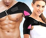Schulterbandage Für Frauen Schulter Orthese Neopren Schulterstütze Verstellbare Unterstützung Bandage Verletzungsprävention und Genesung Sportverletzungen arthritische Schultern für S
