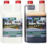 Canna Aqua Flores 1 Liter 1L A + B Flower Bloom Pflanzennährstoffe Hydrok
