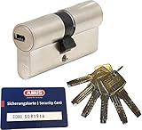 ABUS EC660 Profil-Doppelzylinder Länge (a/b) 45/50mm (c=95mm) mit 6 Schlüssel, mit Sicherungsk