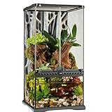 Exo Terra Terrarium aus Glas, mit einzigartiger Front Belüftung, 30 x 30 x 60cm, auch als Paludarium nutzb