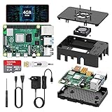 TICTID Raspberry Pi 4 Modell B 4GB Kit mit 32GB Class10 Micro SD-Karte, Upgraded Raspberry Pi 3/originaler Raspberry Pi 4 mit Quad-Core ARM-Cortex-A72 unterstützt Dual Display 4K/1000Mbps/BT 5.0