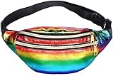 YCJK Burg Tasche Taille Pack Frauen Holographische Taschen Bunte wasserdichte Weibliche Brusttasche Crossbody Bag Messenger (Farbe: gelb) Langlebig und pflegeleicht (Color : Multi-Colored)