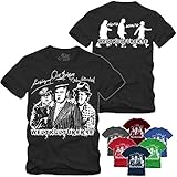 Weltkulturerbe - T-Shirt Olsenbande Mächtig Gewaltig DDR (M, Navy)