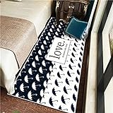 MMHJS Nordic Schlafzimmer Nachttisch Teppich Badezimmer Polyester Anti-Rutsch-Matte Moderne Hauseingangstürmatte Yogamatte 80x160