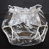 Windeln für Erwachsene, wasserdichte Inkontinenzhose aus PVC, wiederverwendbare Stillhose, geeignet für bettlägerige Patienten und ältere Menschen,Clear,XXL