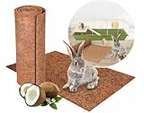 Nager-Teppich aus 100% Kokosfasern 3er Pack 50 x 25 cm / 7mm, Nagermatte geeignet als Käfig Bodenbedeckung für Kaninchen, Meerschweinchen, Hamster, Degus, Ratten und andere Nagetiere - Nagertepp