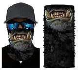 SendYouShine Sommer Hochelastische 3D Halstuch Kopftuch Radfahren Multifunktionstuch Stirnband Winddicht Motorradmaske Skifahren Kopf UV-Schutz Neck Gaiter Bandana für Herren Damen Kinder S75