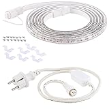 Lunartec Wachstumslampe: LED-Pflanzen-Wachstums-Streifen rot & blau, 3 m, kürzbar, mit Netzteil (Pflanzenlampen)