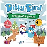 DITTY BIRD Christmas Songs - Interaktives liederbuch für Babys. Musikbuch für Kleinkinder. Babyspielzeug mit Weihnachts-Musik zum Eng