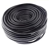 Lautsprecherkabel RUND 2x4,0mm² - schwarz - 50m - CCA - PA Installationskabel - Audiokabel - Boxenkab