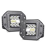 Unterputz-LED-Pods, 2 Stück 5 Zoll 39W Rücklichter, LED-Arbeitslicht Unterputz-LED-Lichtleiste Superhelle Nebelscheinwerfer Off-Road-Lichter, für LKW UTV ATV SUV Boot 4x4