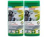 2x Sonax Cockpitpflegetücher Matteffect Lemon Box Pflegetücher Cockpitpflege Innenraumpflege Cockpitreinigung Innenraumreinigung Kunstoffpflege Kunstoffreinigung