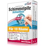 Schimmel-Test für Ihr Zuhause – Testen Sie bis zu 10 Räume – Schimmel-Schnelltest zur Einschätzung des Schimmelpilzbefalls in I