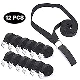 Spanngurte Befestigungsriemen, Etercycle (2,5 cm x 3 m) Zurrgurt Set mit Metall Klemmschlösser, Befestigungsriemen-Set Spanngurte Können Schnellspannung Gurte, 12 Stück