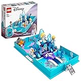 LEGO 43189 Disney Frozen 2 Elsas Märchenbuch, Reisespielzeug mit Nokk und Olaf, mit Prinzessinnen Mini-Puppen, Eiskönigin Spielzeug ab 5 J