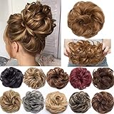 Haarverlängerung Haarteil Haargummi Hochsteckfrisuren Brautfrisuren Voluminös Leicht Gewellt Unordentlich Dutt Hair Extensions für Frauen Bleach B