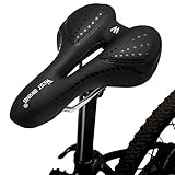 LuTuo Bequemer Fahrradsattel Herren Damen, weich Gel Fahrradsitz, Hohl Ergonomisch Sport Tourensattel Gepolstert für Mountainbike Rennrad BMX Dirt MTB City E Bik