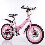 JG Kinderfahrrad, 18/20/22 Zoll, leichte Klappräder, kleine tragbare Fahrräder für Jungen und Mädchen, variable Geschwindigkeit und stoßfest, Mountainbikes, 2 Farben (Farbe : B, Größe: 50,8 cm)