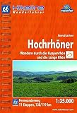 Hikeline Fernwanderweg Hochrhöner (180 km), Wandern durch die Kuppenrhön und die Lange Rhön, 1 : 35 000, wasserfest und reißfest, GPS zum Dow
