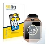 BROTECT 2X Entspiegelungs-Schutzfolie kompatibel mit Gearmax Smartwatch DZ09 Displayschutz-Folie Matt, Anti-Reflex, Anti-Fingerp