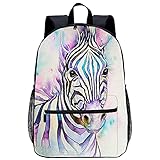 xiaoliqi Beliebte Bookbag Bunte Zebra Tier Daypacks Coole Bookbag Studenten Jungen 3D Gedruckte Schultasche Mode Casual School T