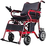 BSJZ Stuhl Elektrischer Rollstuhl Älterer Behinderter vierrädriger Roller mit Sitzklappung Leichte Intelligente Automatische 100Kg Belastung，Lithium Batteriepflege R
