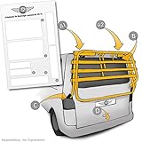 Lackschutzshop Lackschutz-Folie für Fahrrad-Heckträger von VW T5 Multivan, Caravelle Baujahr 2003 bis 2015 - Selbstklebende, transparente S