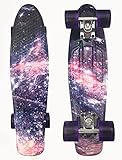 SKILEC Skateboard für Anfänger, Sternen, PU-Räder, 57 cm, für Kinder, 56