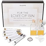 Thoughtfully Make Your Own Gin - DIY Gin-Infusion Kit - Geschenk-Set für die Herstellung von Gin - Inkl. Zubehö