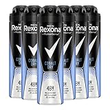 Rexona Men Cobalt Dry 48-Stunden-Schutz Deospray Herren 6er Pack Anti-Transpirant langanhaltende Frische (6 x 150 ml)