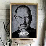 Steve Jobs Portrait Time is Limited Art Print Wall Art Poster Prints Wall Picture for Decor 40X50C