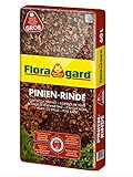 Floragard Mulch Pinienrinde 25-40 mm 60 L • grob • dekorativer Bodenbelag • unterdrückt Unkrautwuchs • naturbelassen • für mediterranes F