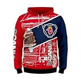Cronell Story Unisex Langarm Hoodie 3D Digital International Scania Logo Print Sweatshirt Lässiges Sweatshirt (1,4XL)