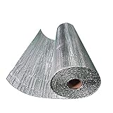 Dekorationsisoliermaterialien Heizkörper-Wärmereflektor-Folie Wärmedämmung Rolle Selbstklebend Energiesparend für Garage, Wände, Boden, Schuppen, Rohrummantelung Verschie(Size:1 x 10m (3.28 x 32.8ft))