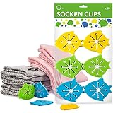itena® Sockenclips (30 Stück) für Waschmaschine und Trockner I Socken-Klammern mit einfacher Anbringung I Sockensortierer aus flexiblem Silik