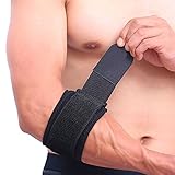 Ellenbogenbandage mit Kompressionskissen Epicondylitis Spange Tennisarm Bandage zur Schmerzlinderung bei Tennisellenbogen, G