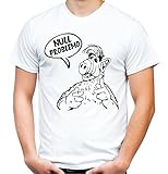 Alf Männer und Herren T-Shirt | Vintage Kleidung Outfit Geschenk | M2 (M, Weiß)