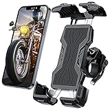 Tisoutec Handyhalterung Fahrrad Motorrad Fahrrad Handyhalterung 360° Verstellbare Mountainbike Halter für iPhone / Samsung / Huawei / XIAOMI Serie Telefon mit Einer Größe Zwischen 4'-7'