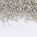 1680pc 1.5mm Metall Mini Glas Bugle Beads 15/0 Überzug Glas Rocailles Tube Diy Für Schmuckherstellung Stickerei Handwerk Zubehör-grün,1.5mm 1680p