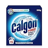 Calgon 3-in-1 Power Pulver – Wasserenthärter gegen Kalkablagerungen und Schmutz in der Waschmaschine – Beugt unangenehmen Gerüchen vor – 1 x 500 g