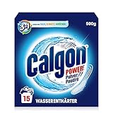 Calgon 3-in-1 Power Pulver – Wasserenthärter gegen Kalkablagerungen und Schmutz in der Waschmaschine – Beugt unangenehmen Gerüchen vor – 1 x 500 g