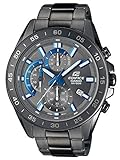 Casio Edifice Herren Massives Edelstahlgehäuse und Edelstahlarmband Uhrenarmband EFV-550GY-8AVUEF