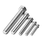 100 Stück Sechskantschrauben DIN 933 V2A VA Edelstahl M6 x 30 Gewindeschrauben Schraub