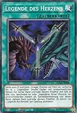 DLCS-DE008 - Legende des Herzens - Common - Yugioh - Deutsch - 1. Auflage im Set mit Ultra Pro Toploader und Ultra Pro Schutzhülle (Klarsicht)