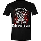 The Walking Dead Herren Grimes and Dixon T-Shirt, Schwarz (Black), S