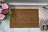 Personalisierte Fußmatte mit Gravur Größe 60 x 40 cm Abtretter Kokos Verschiedene Designs (Variante 7)
