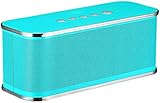 Mopoq Drahtlose Bluetooth-Lautsprecher - Tragbare Subwoofer Handy-Miniauto-Audiokarte Computer-Lautsprecher Außen Square Dance Ton Speake (Color : Blau)
