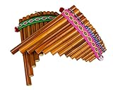 Sunny Times - Panflöte, Kinder Musikinstrument, 13 Rohre Indianer Peru, Traditionell,
