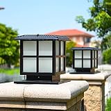 Säulenlicht im Freien. Säule licht post scheinwerfer solar garten community square wand säule lampe outdoor wasserdichte villa gartentor licht türsäule lampe laterne light steuerung ein licht zw